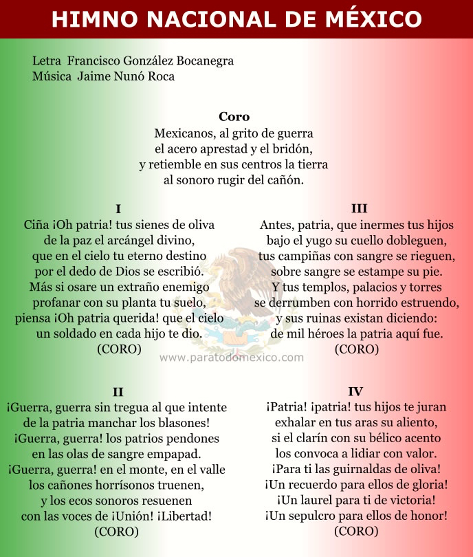 Himno Nacional Mexicano The Long And Winding History Of Mexicos